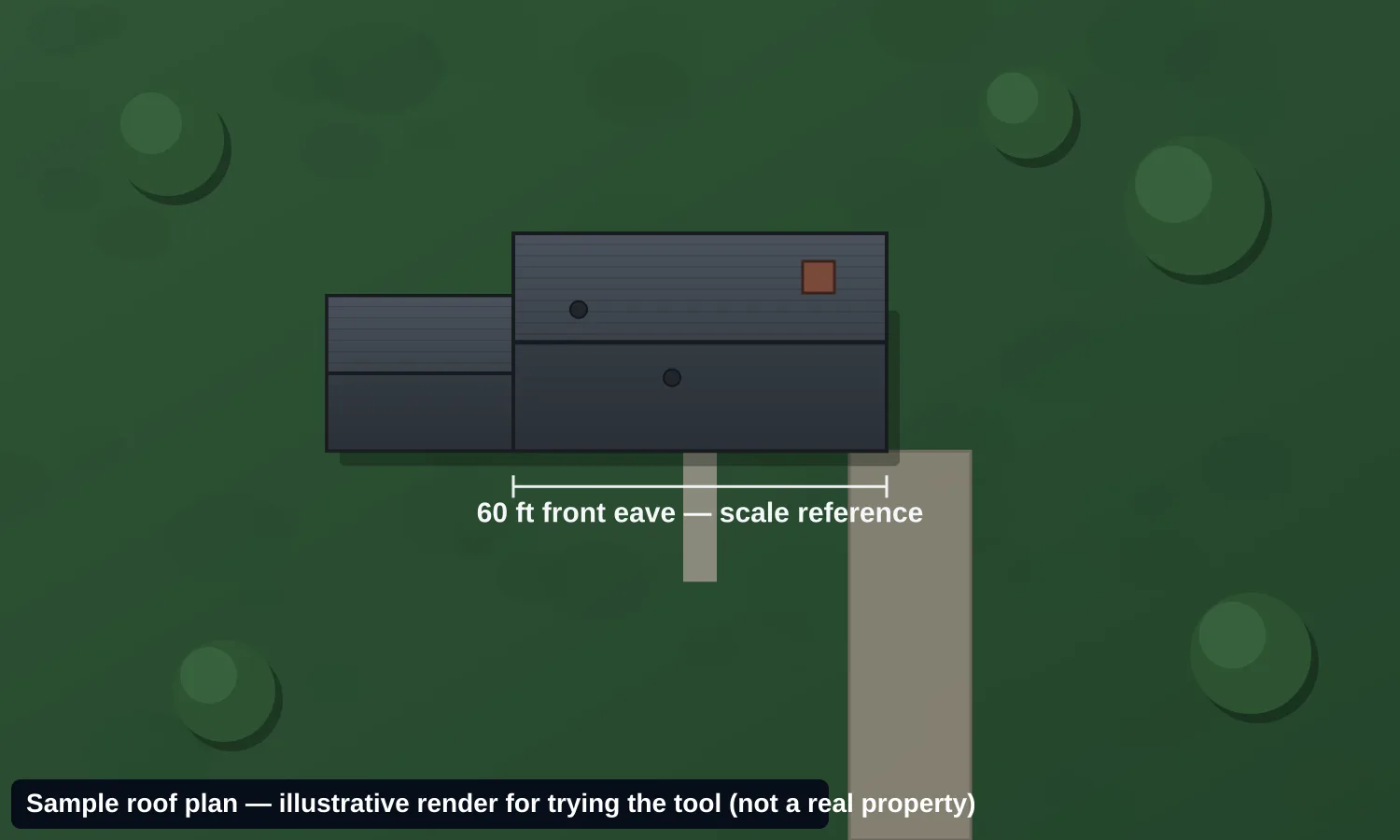 Aerial roof used as the comparison page background